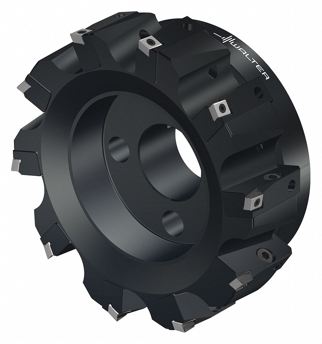Indexable Face Mill: 1.5750 in Arbor Dia., 90° Side Cutting Edge Angle, 2.4800 in Overall Lg