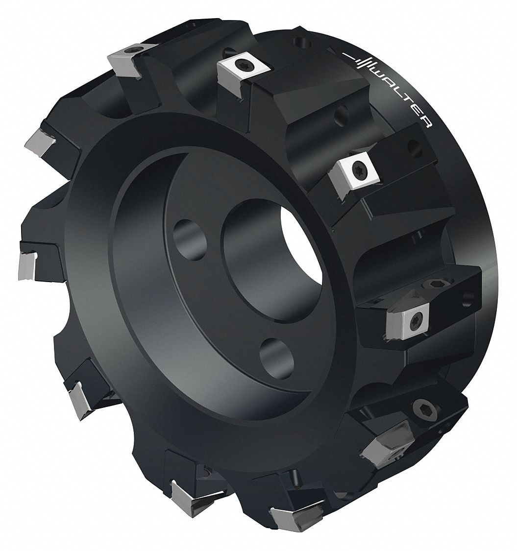 Indexable Face Mill: 1.5750 in Arbor Dia., 90° Side Cutting Edge Angle, 2.4800 in Overall Lg