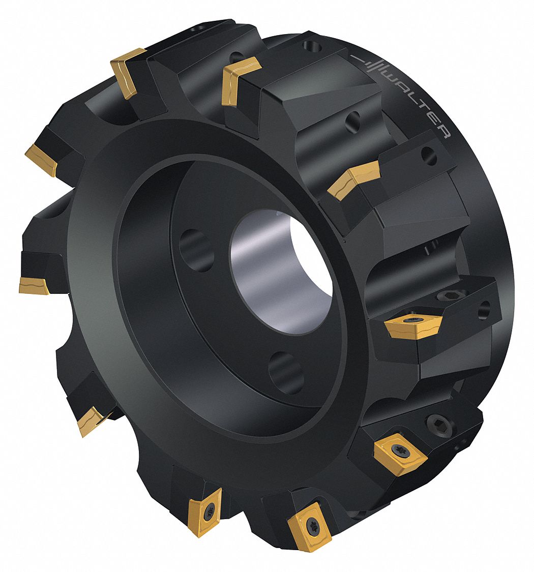 Indexable Face Mill: 1.5750 in Arbor Dia., 90° Side Cutting Edge Angle, 2.4800 in Overall Lg