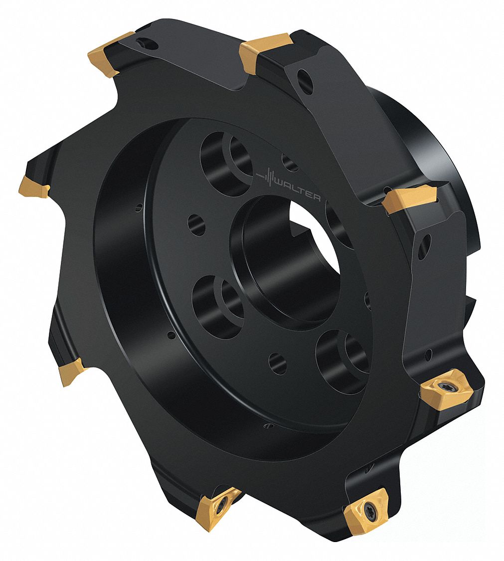 Indexable Face Mill: 1.5750 in Arbor Dia., 0° Side Cutting Edge Angle, 2.4800 in Overall Lg