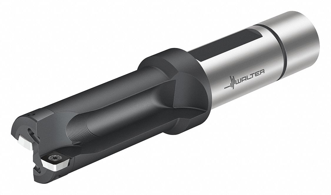 WALTER Indexable Drill Bit for General Drilling, Max. Drill Dia. 11/2", 2xD, Max. Drilling
