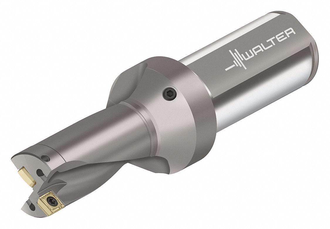 WALTER, 2xD, 40.00mm Shank Dia., Indexable Drill Bit for Small Holes