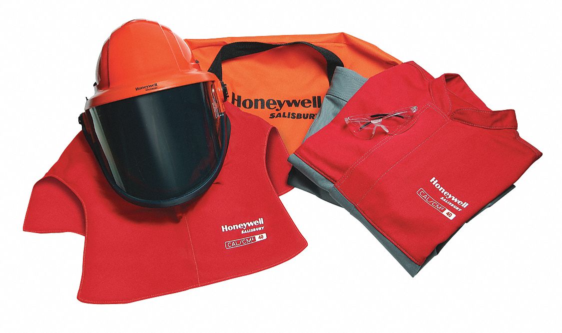 HONEYWELL SALISBURY 40 cal/sq cm Arc Flash Clothing Kit, 4HRC, Gray