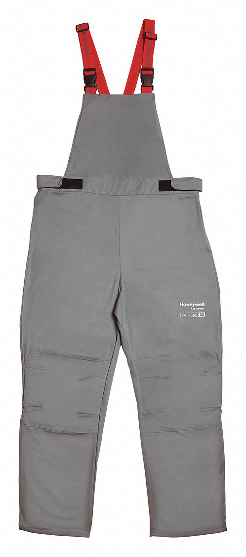 Bib Overalls: 20 cal/sq cm ATPV, 2, 44 in Max Waist Size, 30 in Inseam, Regular