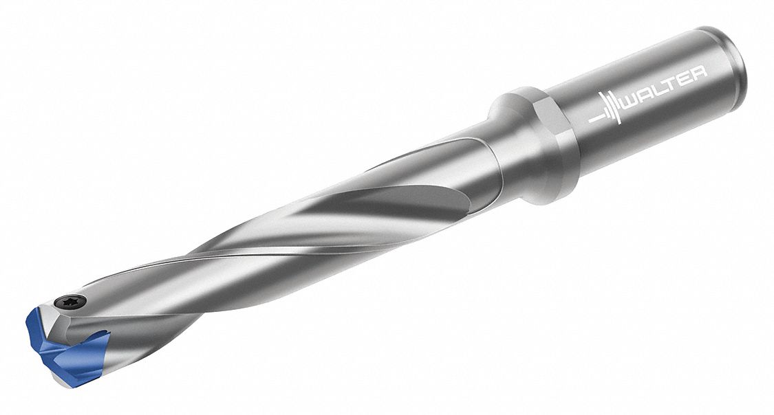 Modular Drill Bit for General Drilling: 16.00mm Shank Dia., 1.8900" Shank Lg, 5xD