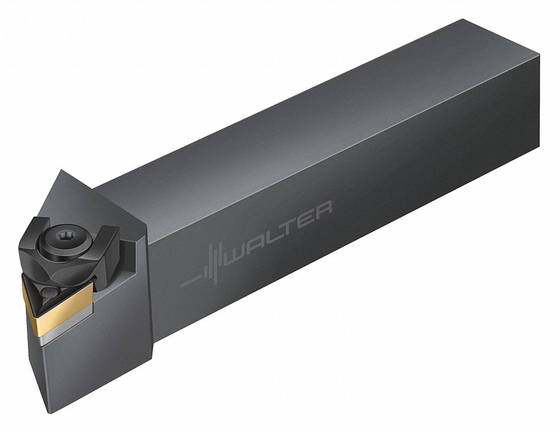 Indexable Turning and Profiling Tool Holder: MTJN Toolholder, Triangle, 93° Approach Angle