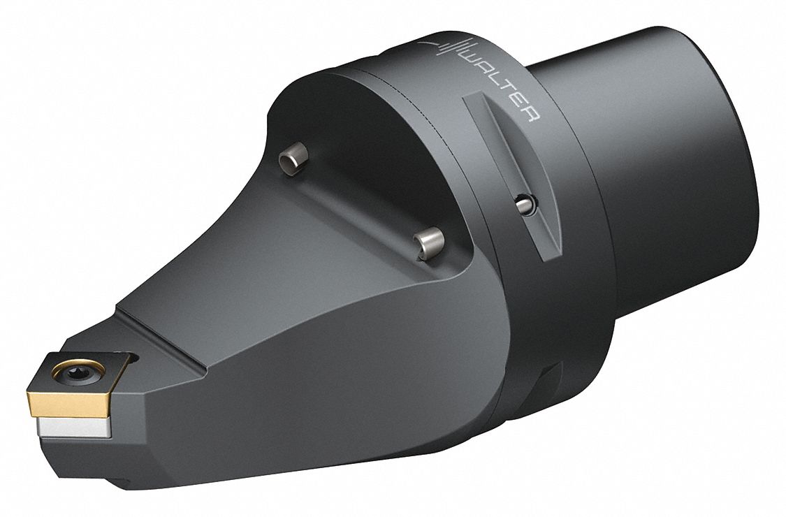 Indexable Cutting Unit Head for External Turning: Neutral, 128.00mm Overall Lg