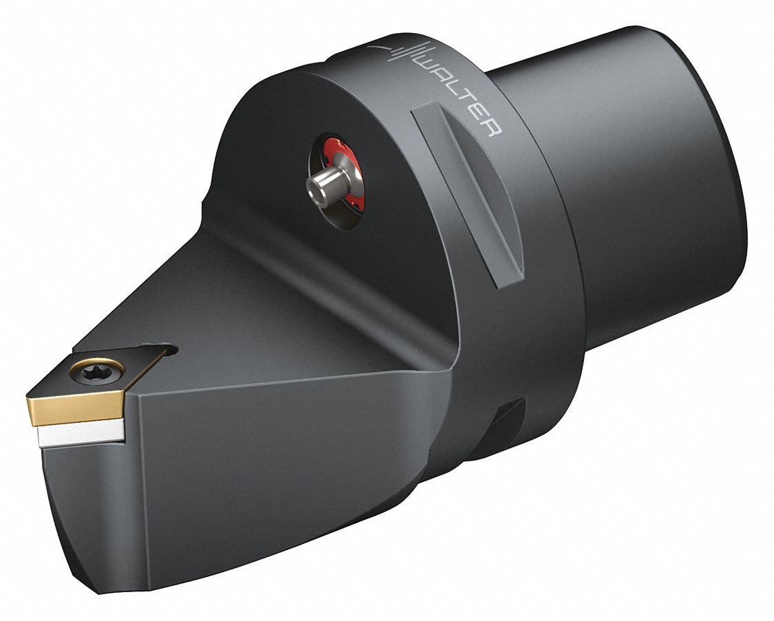 Indexable Cutting Unit Head for External Turning: Neutral, 59.00mm Overall Lg