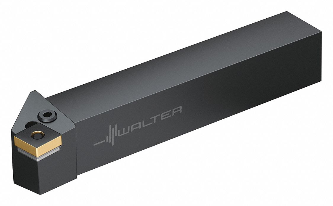 Indexable Turning and Profiling Tool Holder: PCKN Toolholder, 80° Diamond, 75° Approach Angle