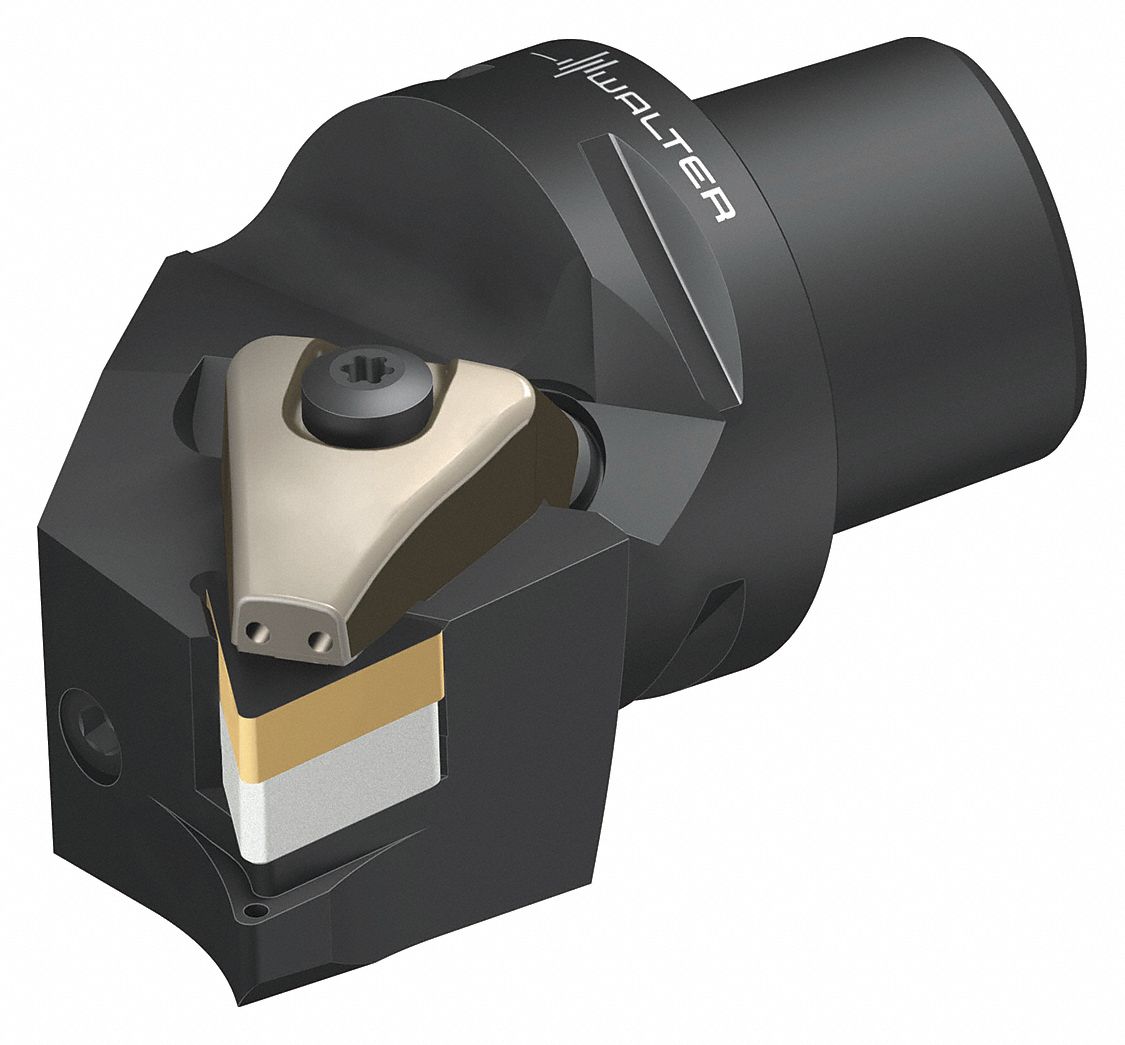 Indexable Cutting Unit Head for External Turning: Right Hand, Coolant Through