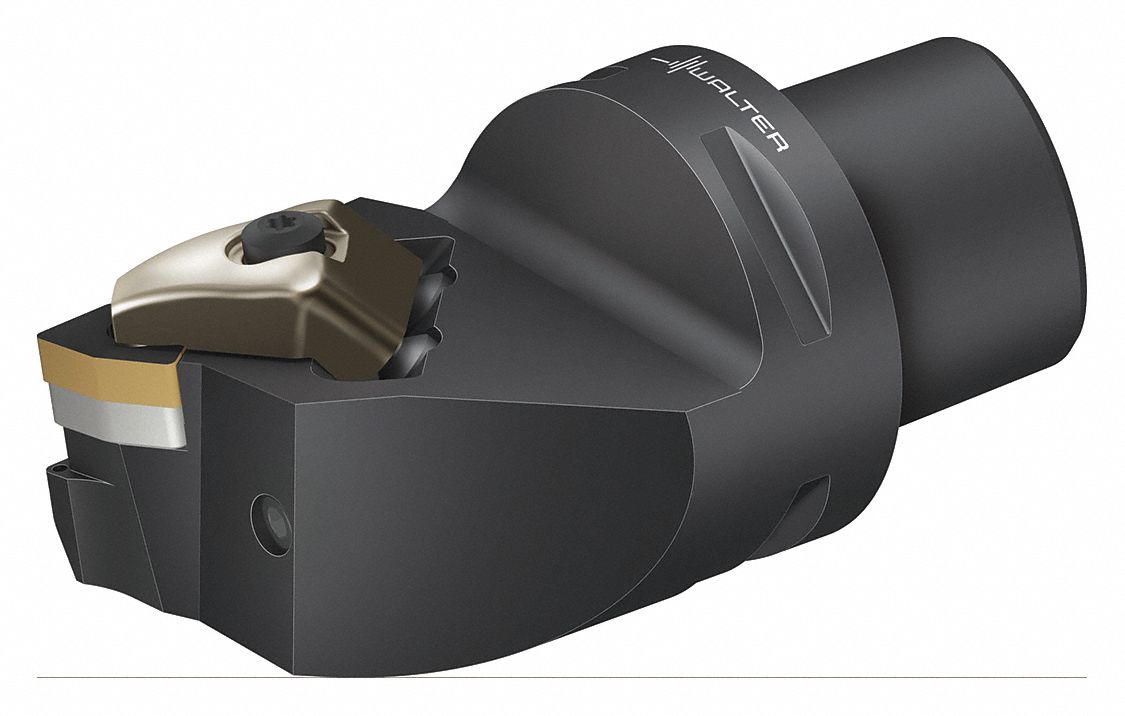 Indexable Cutting Unit Head for External Turning: Left Hand, Coolant Through