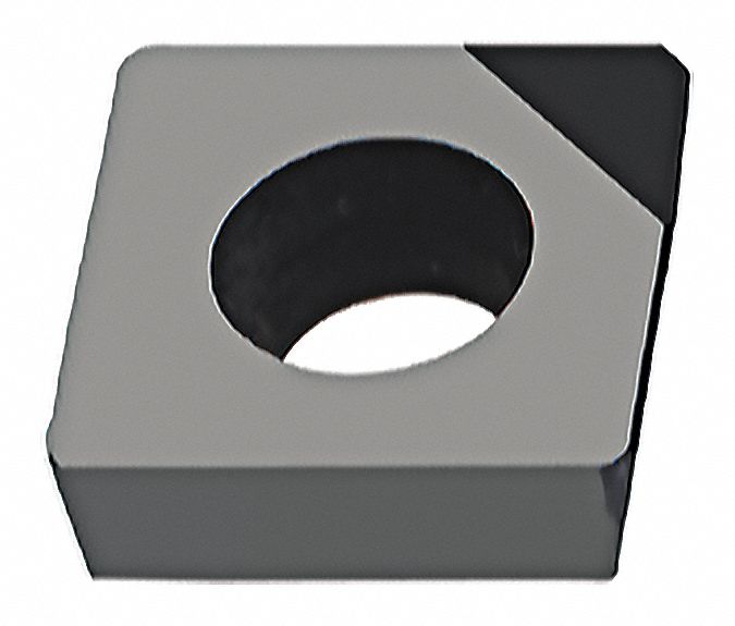 Square Milling Insert: 1/2 in Inscribed Circle, 3/16 in Thick, Chip-Breaker, A88 Chip-Breaker