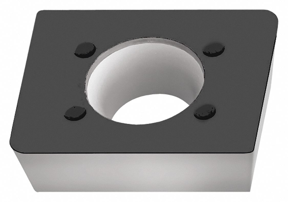 Parallelogram Milling Insert: 1/32 in Corner Radius, 1/8 in Thick