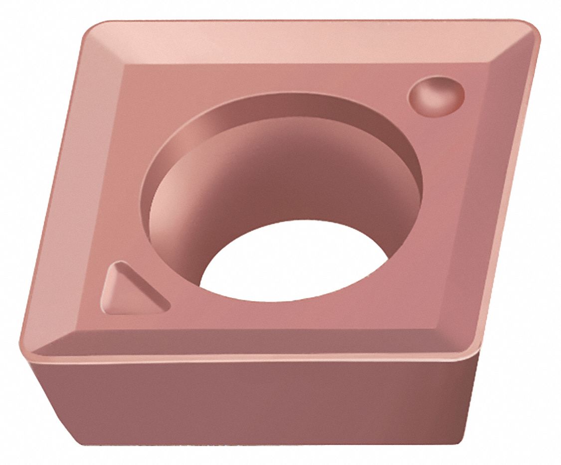 Diamond Milling Insert: 0.3150 in Inscribed Circle, 0.0200 in Corner Radius, 1/8 in Thick