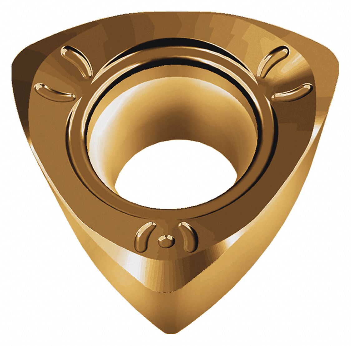 Triangle Milling Insert: 0.5120 in Inscribed Circle, 0.0790 in Corner Radius, 0.2190 in Thick