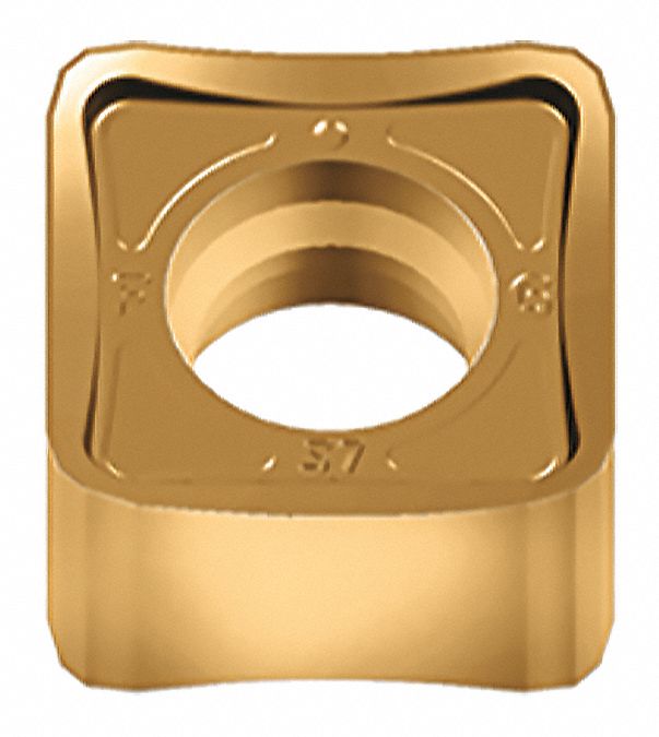 Square Milling Insert: 1/2 in Inscribed Circle, 0.0120 in Corner Radius, 0.2210 in Thick
