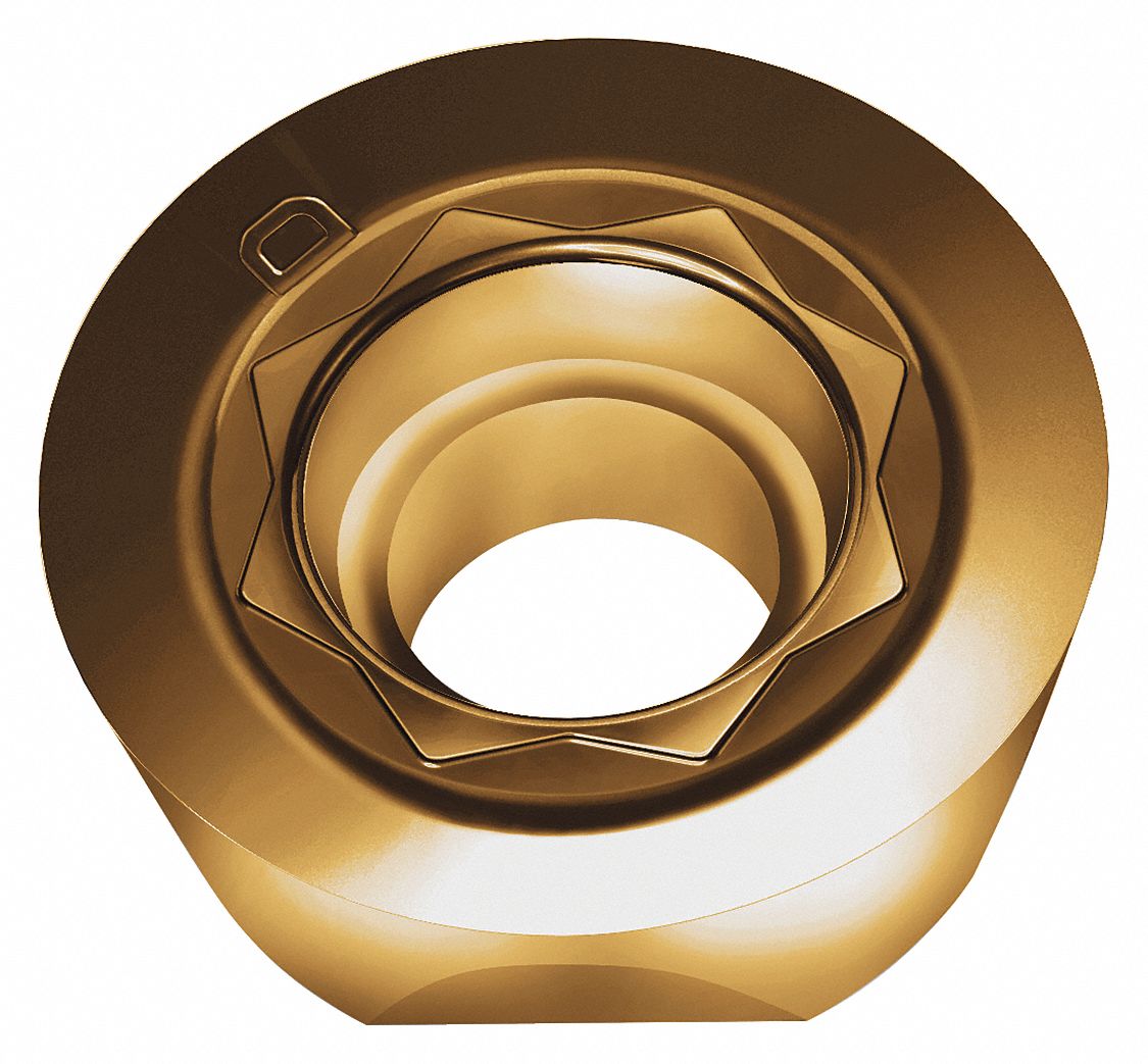 Round Milling Insert: 0.4720 in Inscribed Circle, 0.2360 in Corner Radius, 3/16 in Thick