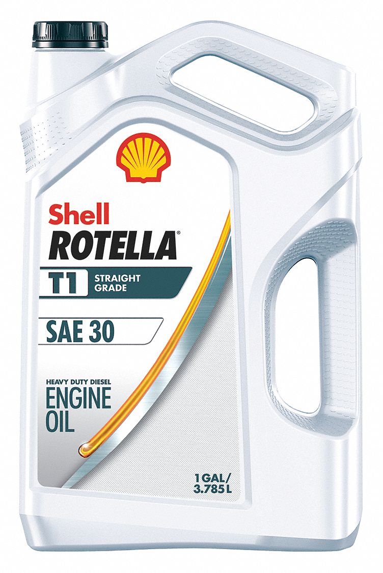 Diesel Engine Oil: Conventional, 1 gal Size, Bottle, 30, T1, Amber