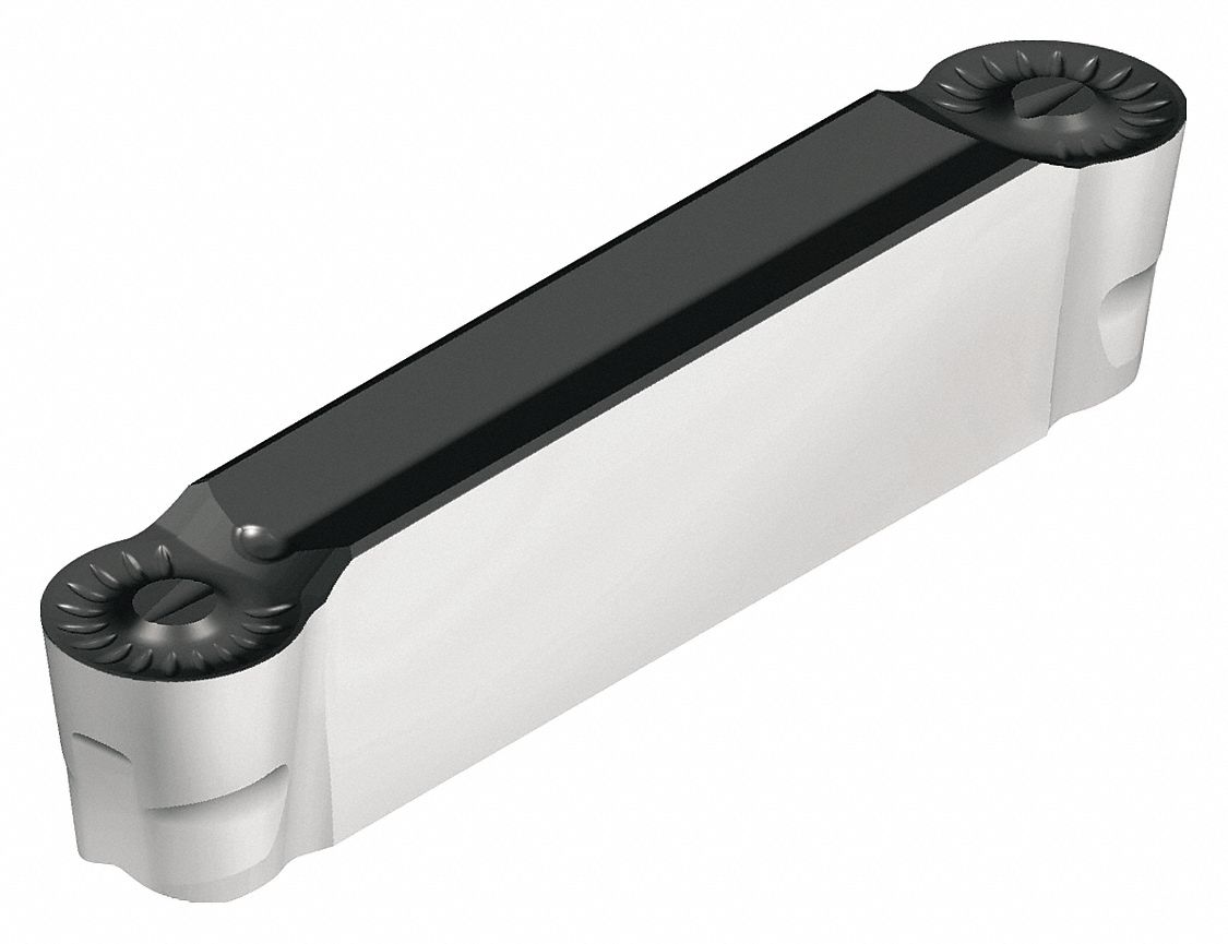 Indexable Parting and Grooving Insert: Neutral, 0.0790 in Max. Grooving Wd, RF8 Chip-Breaker