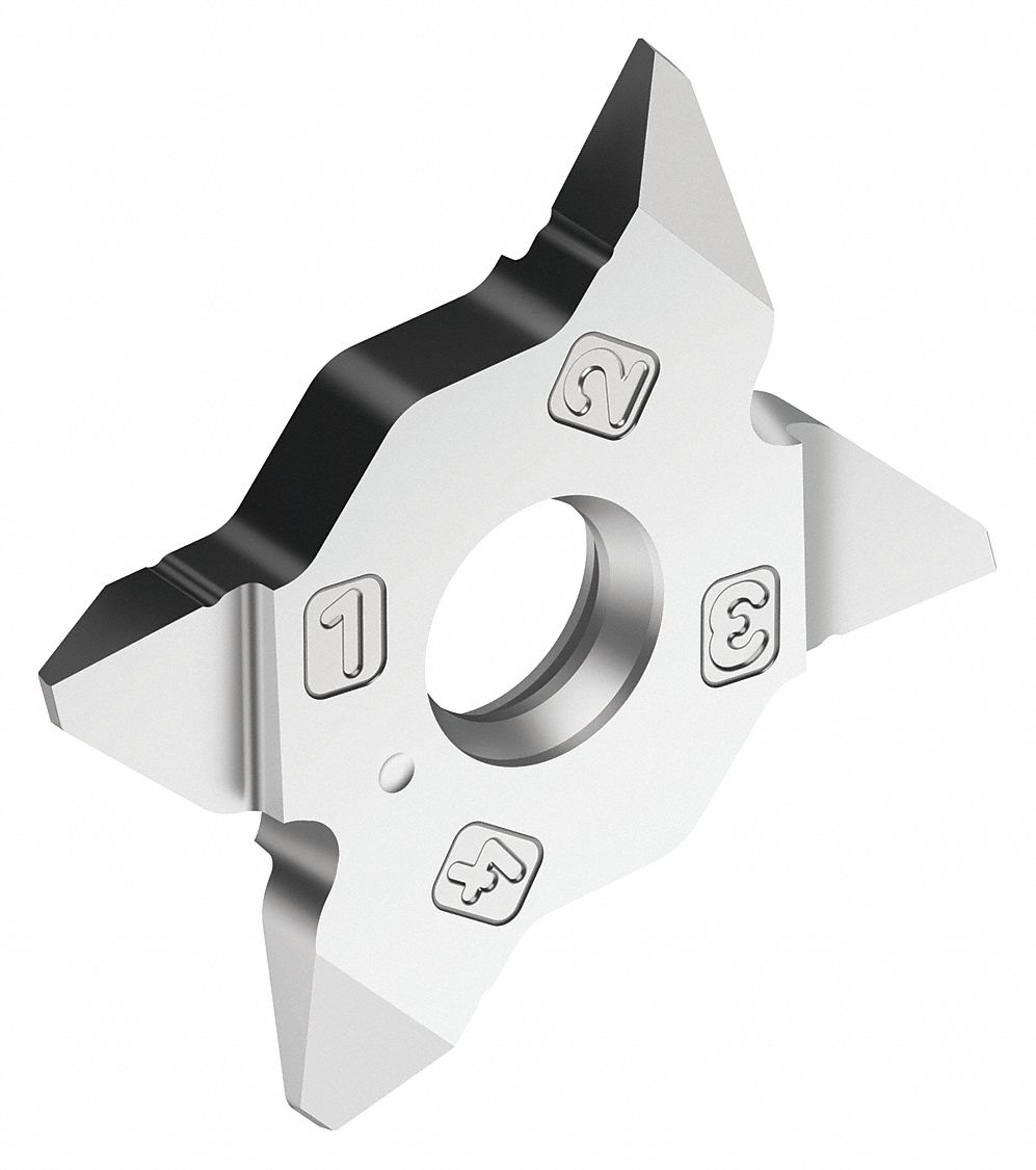Indexable Parting and Grooving Insert: Left Hand, 2.80mm Max. Grooving Wd, VG8 Chip-Breaker