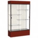 Floor Display Case, Maroon, 80" H, 48" L