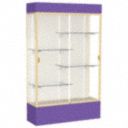 Floor Display Case, Purple, 80" H, 48" L