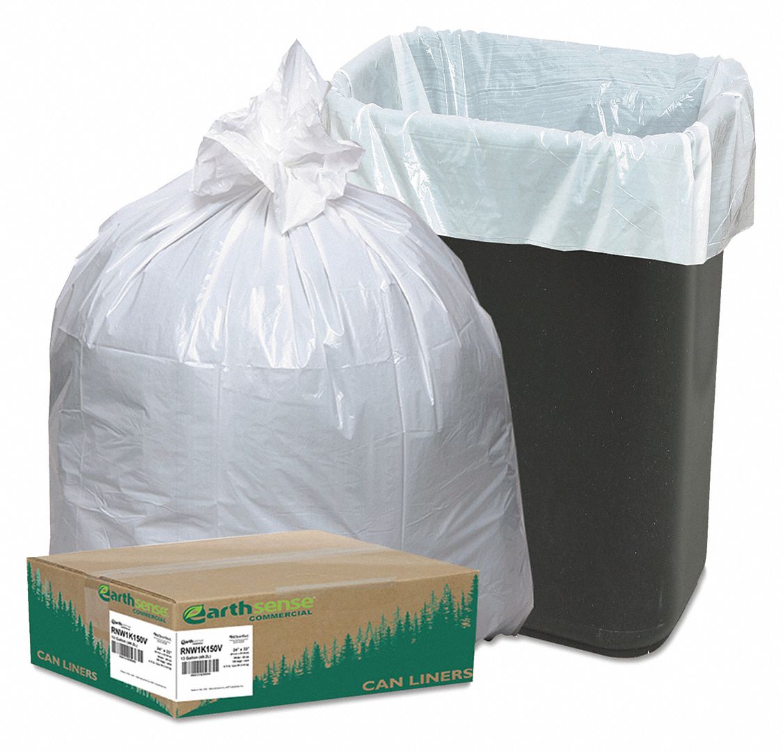 Tall Kitchen Bags 13-16gal. White PK150