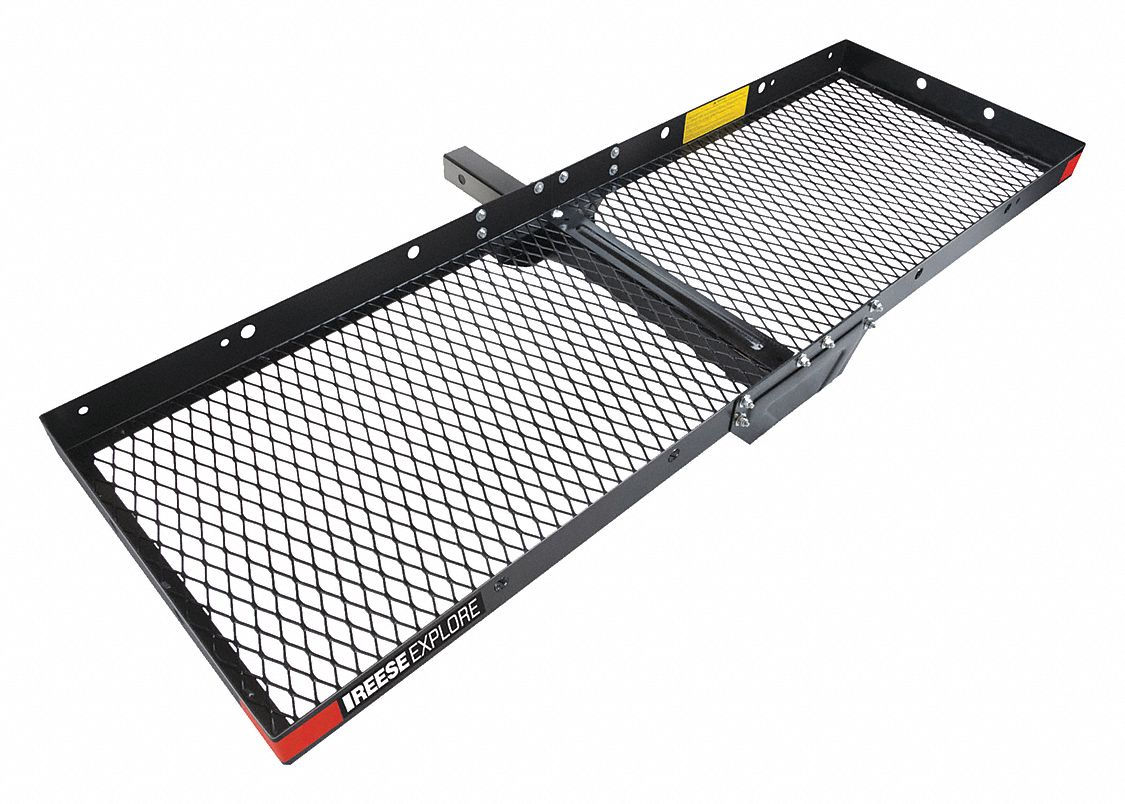 REESE EXPLORE Vehicle Cargo Tray, Steel, Black, 6.8 cu ft 53WH74