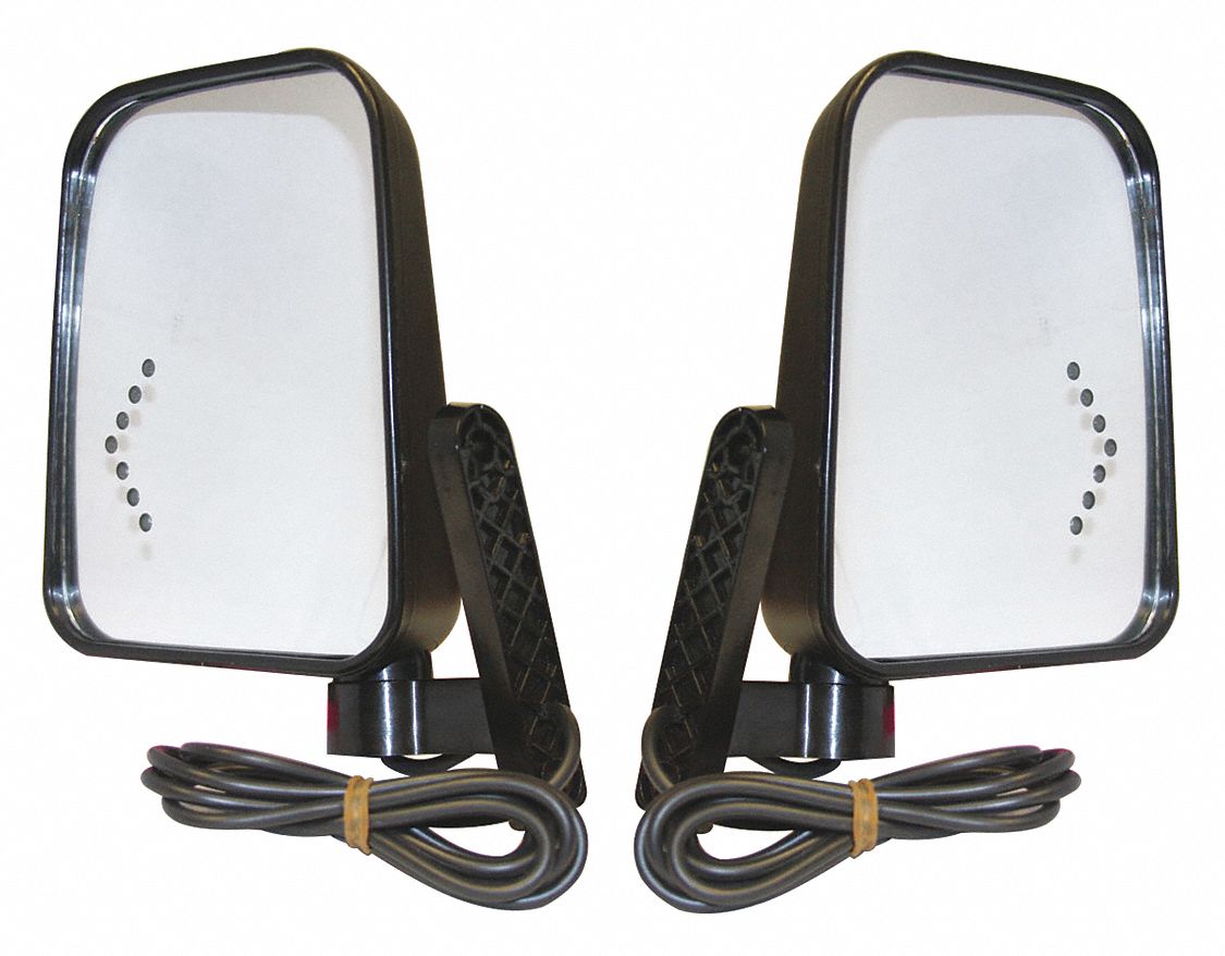 Side Mirror with Turn Signal Kit: Side Mirror with Turn Signal Kit, Fits Cushman Brand