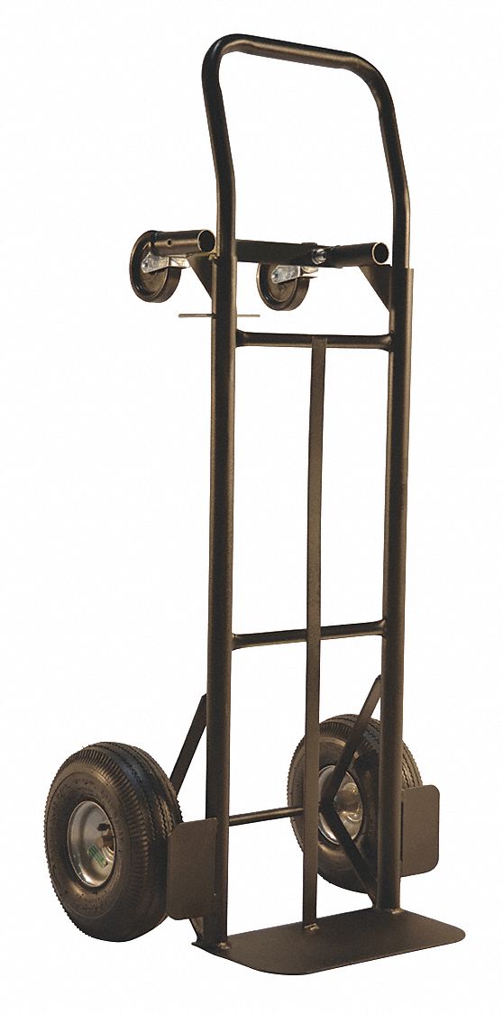 MILWAUKEE HAND TRUCKS, Convertible Truck,with 10",Pneumtc Tires