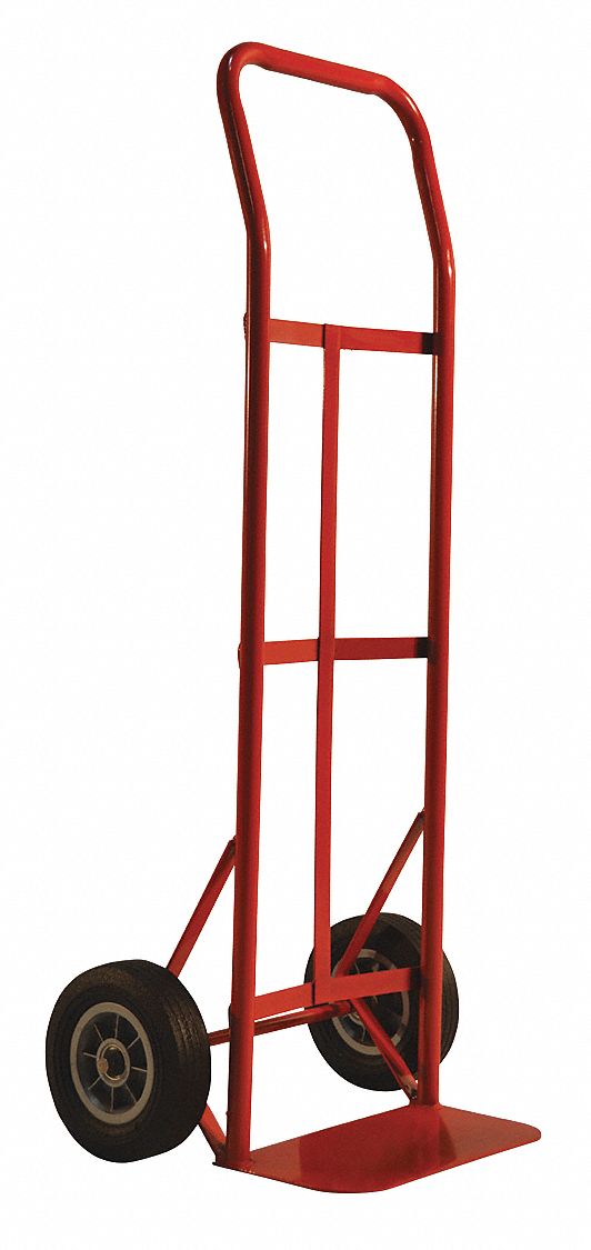 MILWAUKEE HAND TRUCKS, Flow Back Handle,with 8",Solid Tires 56YK36