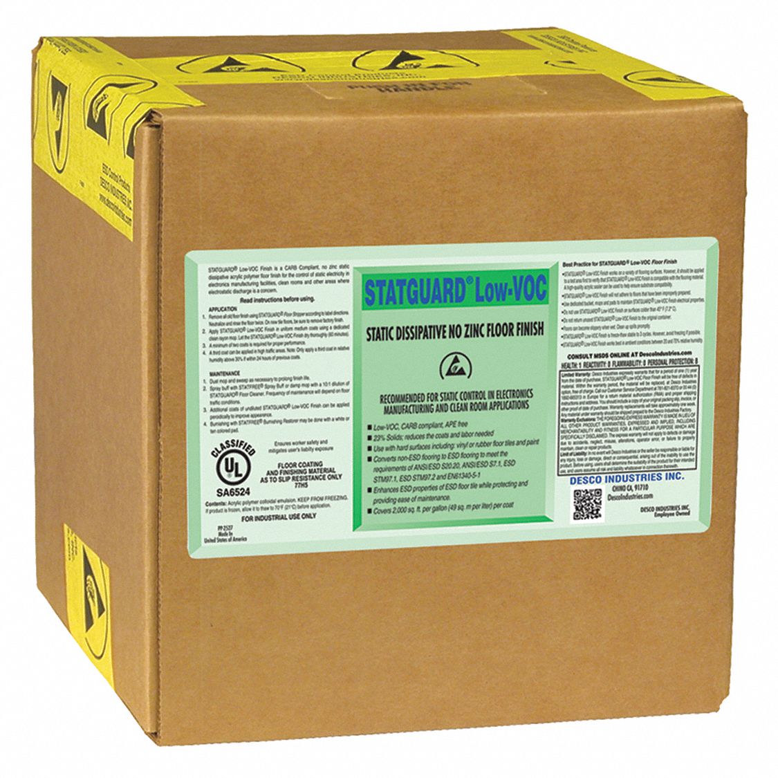 Floor Finish, 2.5 gal, Bag