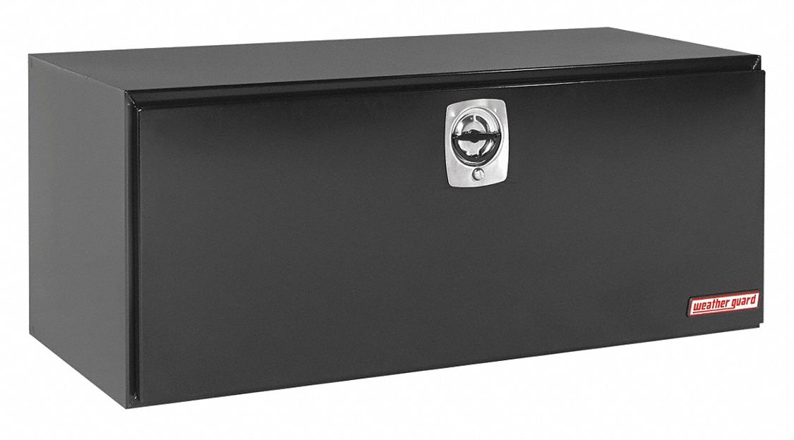 Underbody Truck Box: Underbody Truck Box, Single Drop-Down Door Door, Gloss Black