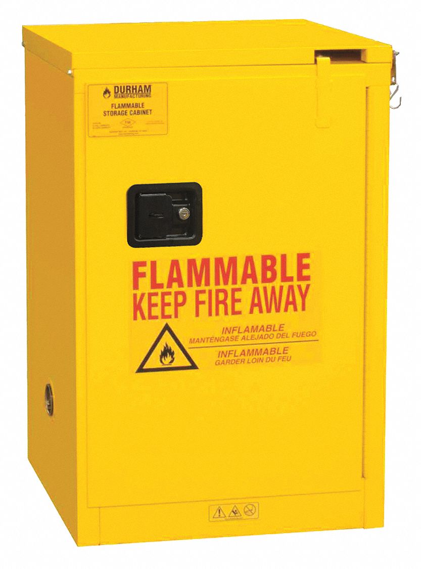 FLAMMABLE STORAGE,4 GAL,SELF CLOSE
