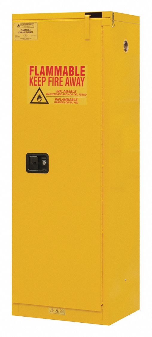 FLAMMABLE STORAGE,22 GAL,SELF CLOSE