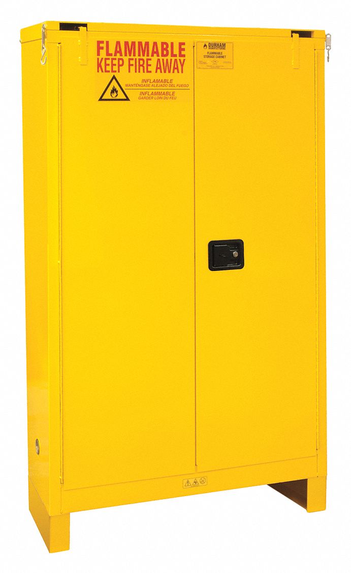 Safety Cabinet, Self Close, 45 gal., Legs