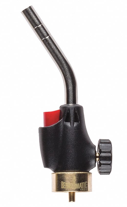 TORCH HEAD, MULTI-PURPOSE, TRIGGER START, ADJUSTABLE FLAME, 1.38 IN L