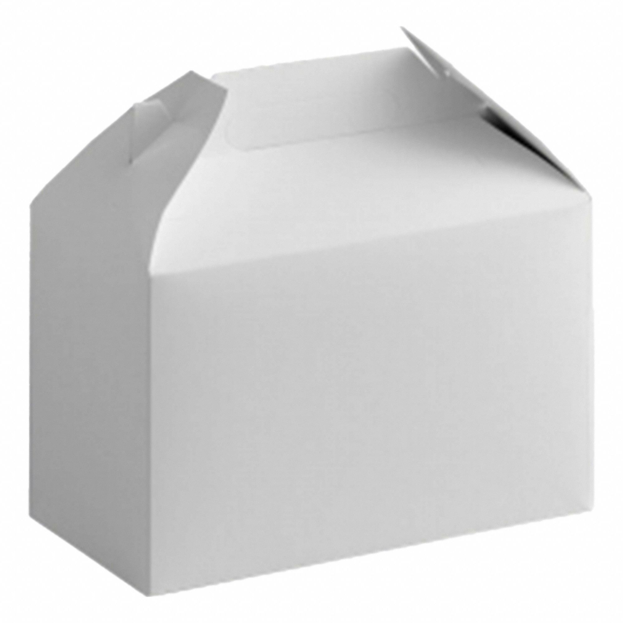 Disposable Carry-Out Food Container: 8 in Ht, 5 in Wd, 8 in Dp, Paperboard, 125 PK