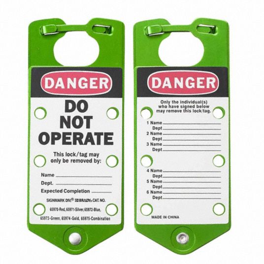 BRADY, Labeled Hasp, 1.5 in Opening Size, Lockout Hasp - 15Y525|65973 ...