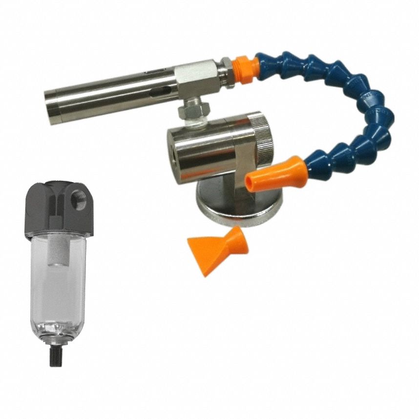 Dry Machining Tool Cooler: 1 Outlets, 580 BtuH Cooling Capacity, 20°F Outlet Temp