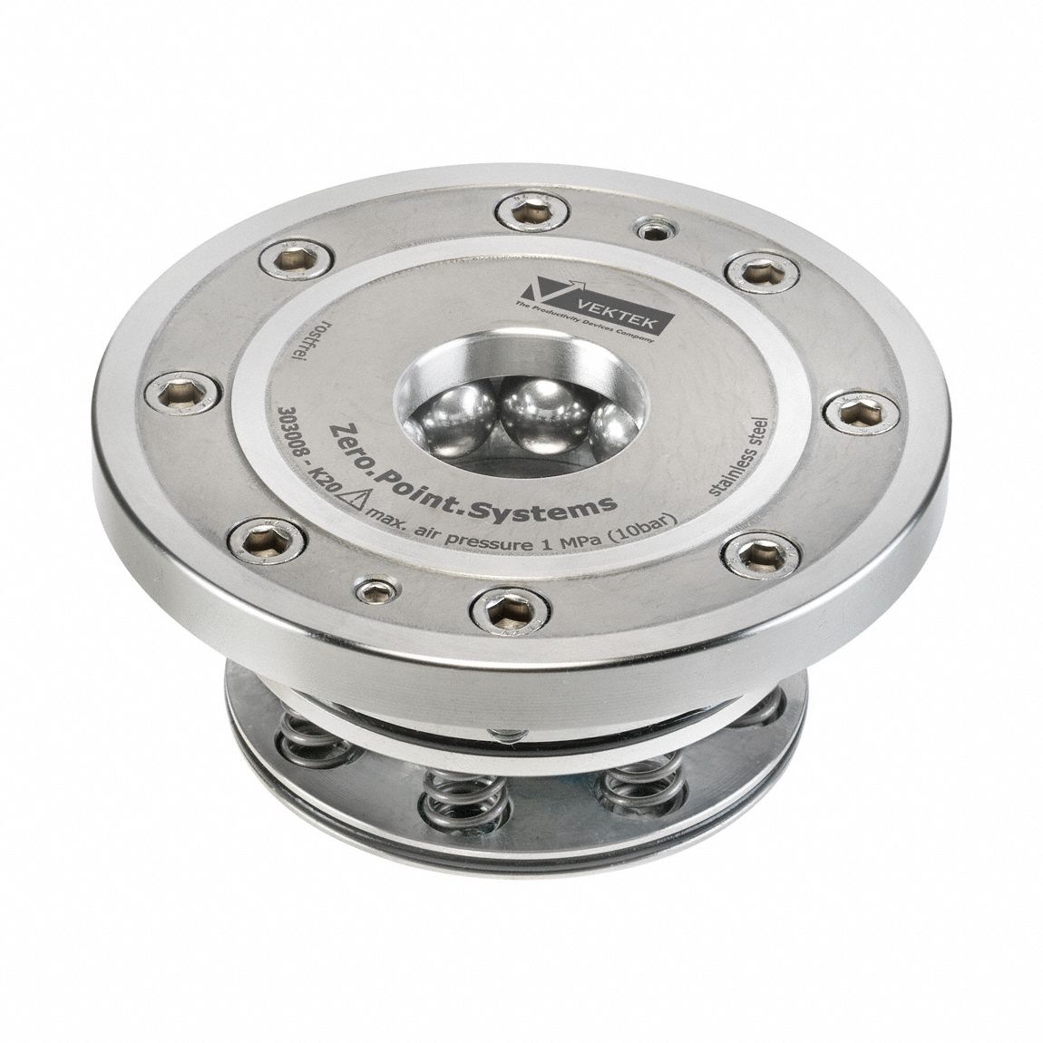 VEKTEK, KP10 Nominal Size, Pneumatic Opening, Zero Point Installation ...
