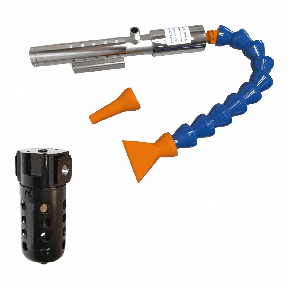 Dry Machining Tool Cooler: 1 Outlets, 2, 100 BtuH Cooling Capacity, 50°F Outlet Temp