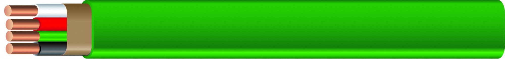 Mini Split Cable: 16 AWG, 4 Conductors, 250 ft Overall Lg