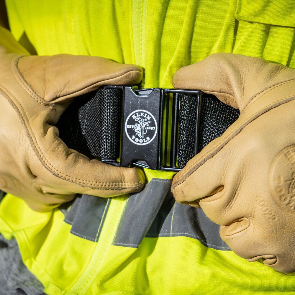 KLEIN TOOLS Tool Belt Nylon, Ironworker, Padded, Up to 54 in Waist