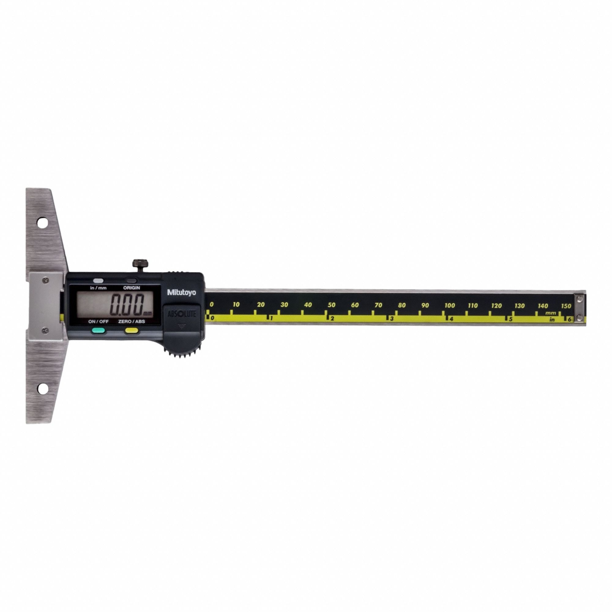 Calibrated Digital Depth Gage: 0 in to 6 in /0 mm to 150 mm, IP67, 0.0010 in Accuracy