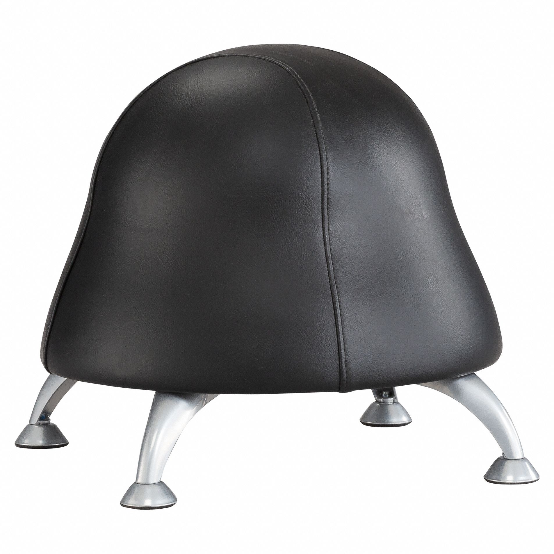 Ball Chair: 17 in Max Overall Ht, 22 1/2 in Overall Wd, Black, 12 in Seat Wd, CPSIA