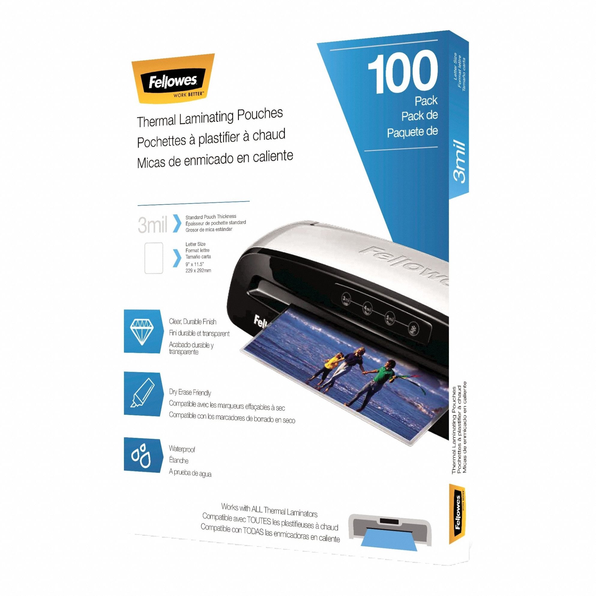 Laminating Pouch 11 1/2 L 9 W PK100