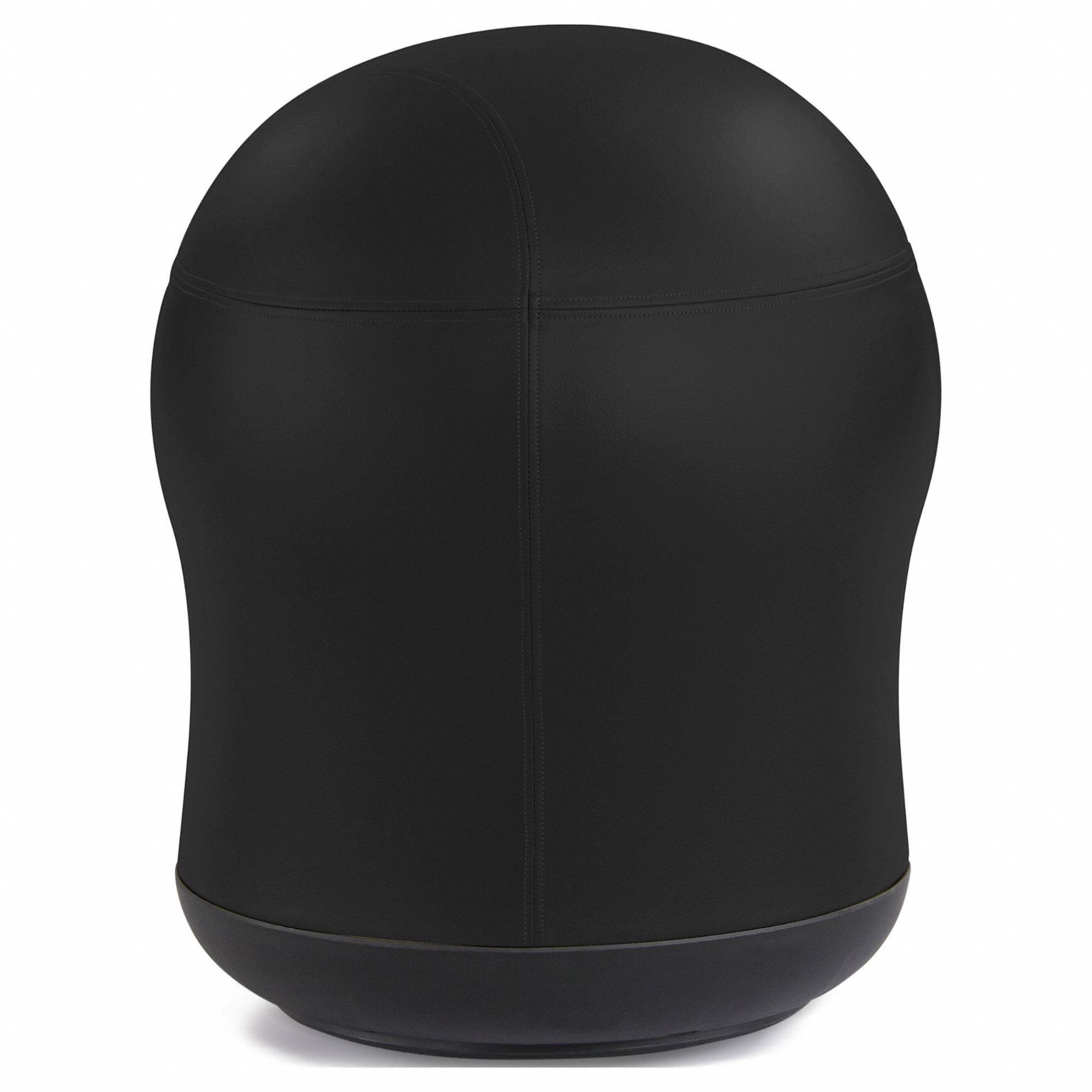 Ball Chair: 23 in Max Overall Ht, 17 1/2 in Overall Wd, Swivel, Black