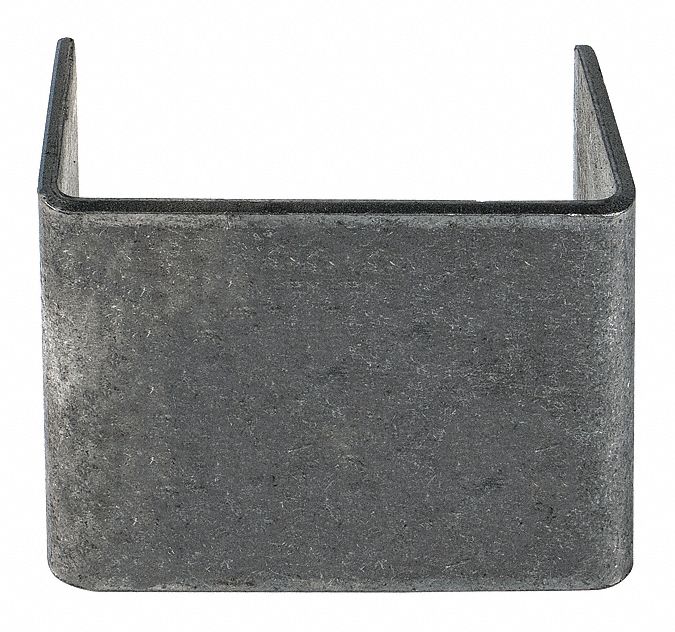 STAKE POCKET, STRAIGHT/WELD-ON, 3 1/2 X 9/5 X 4 IN, PLAIN FINISH, 14 GA CARBON STEEL