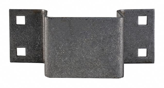 STAKE POCKET,STRAIGHT/BOLT-ON,4 MOUNTING HOLES,3 X 1 1/2 X 2 1/2,PLAIN FINISH,14 GA STEEL
